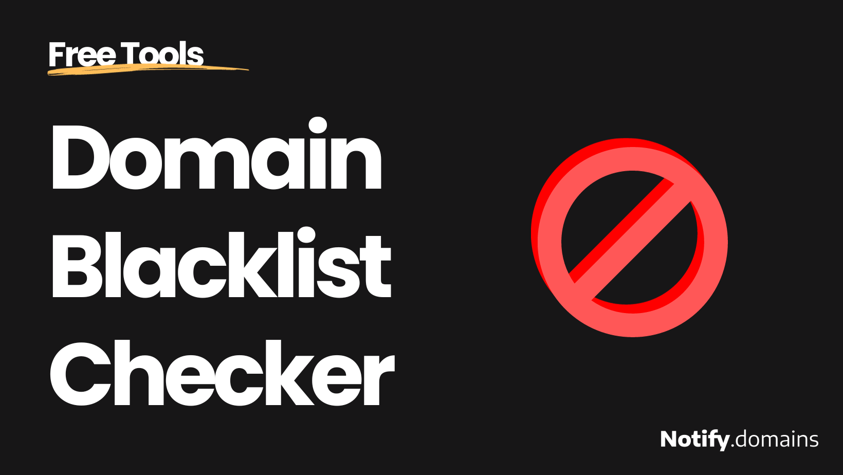 Introducing: Free blacklist checker for your domain!