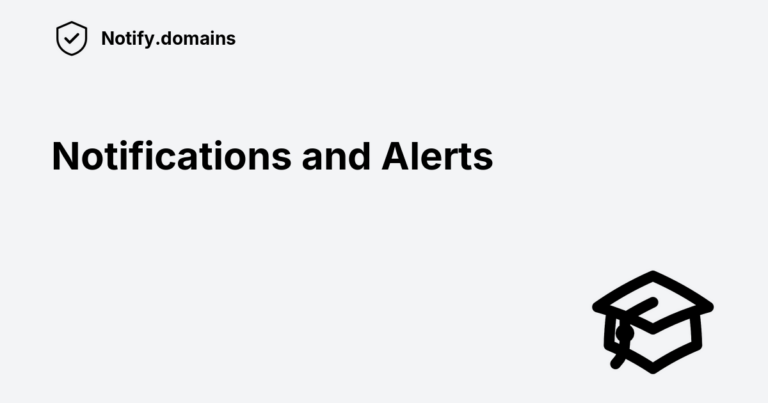 Notifications and alerts